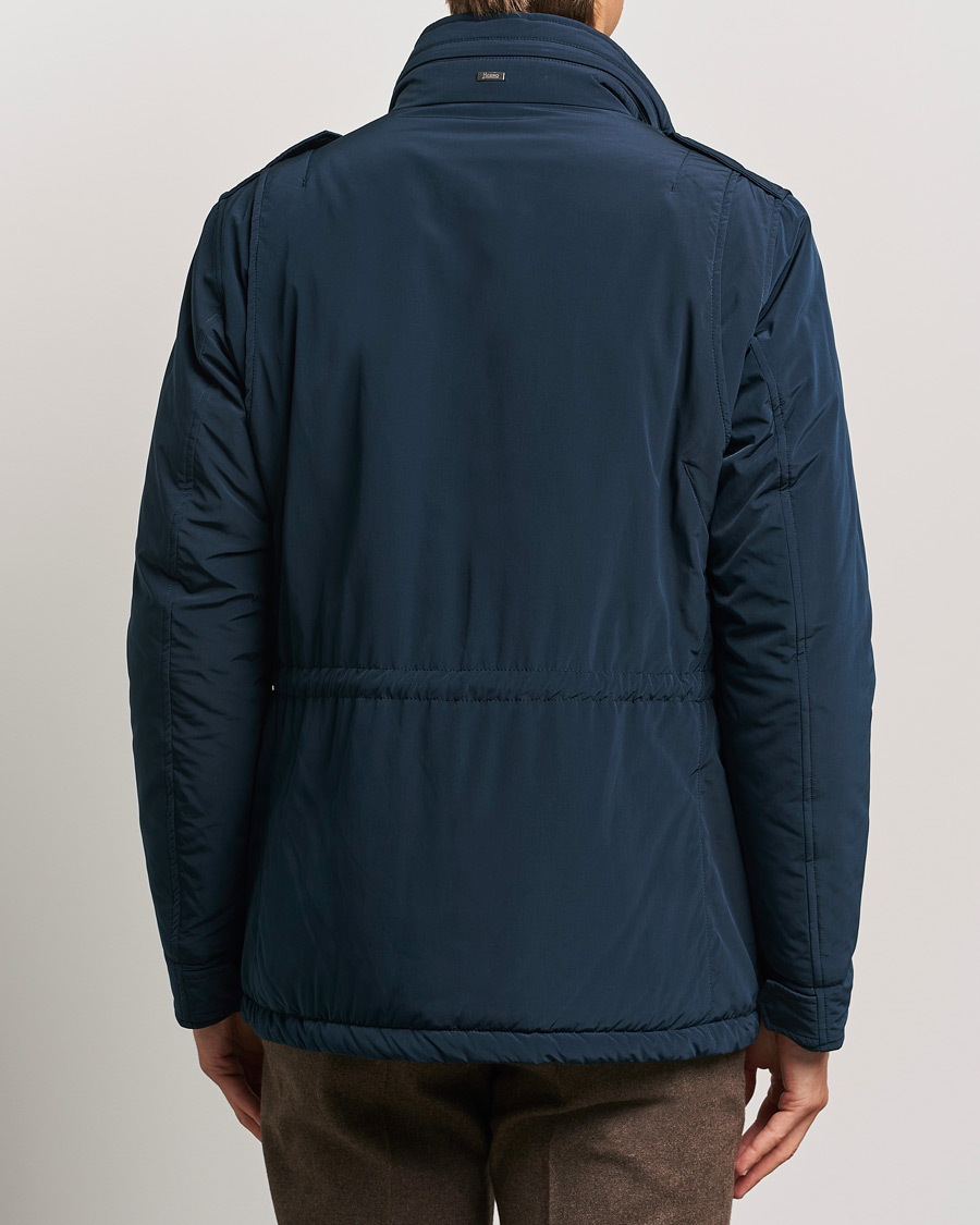 Men | Coats & Jackets | Herno | Soft Nylon Field Jacket Navy