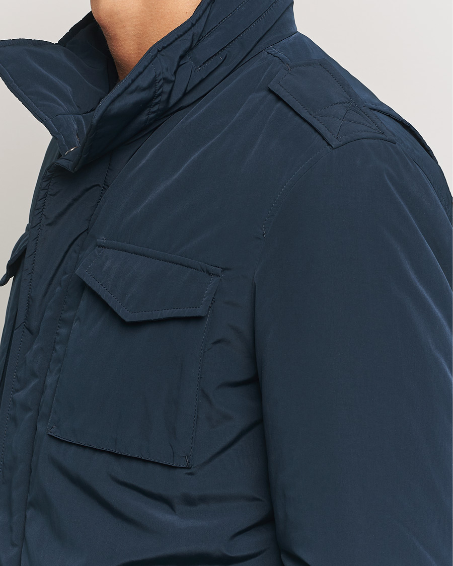 Men | Coats & Jackets | Herno | Soft Nylon Field Jacket Navy