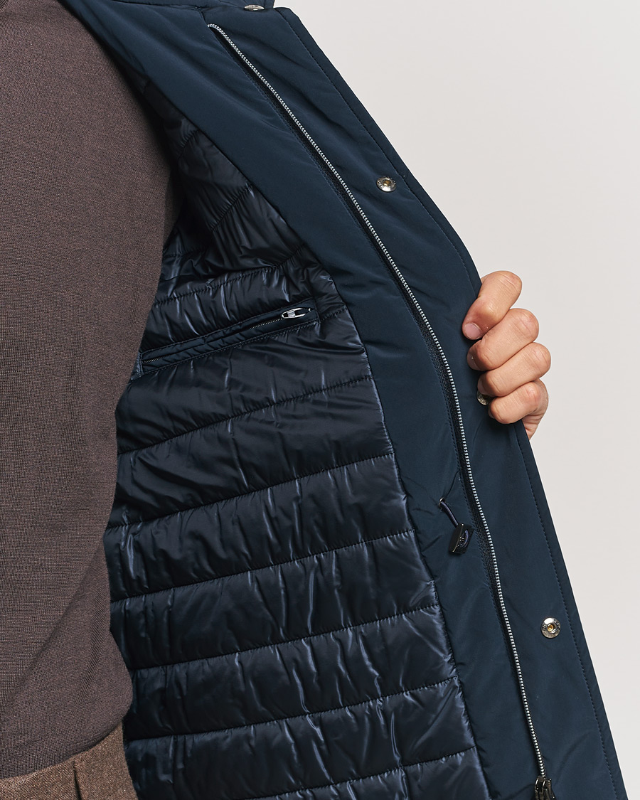 Men | Coats & Jackets | Herno | Soft Nylon Field Jacket Navy