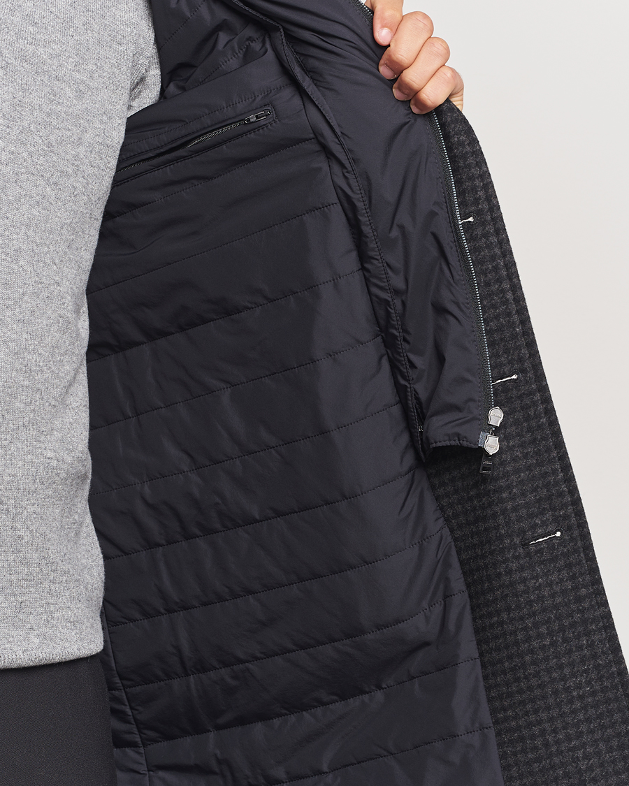 Men | Coats & Jackets | Herno | Wool Zip Coat Charcoal