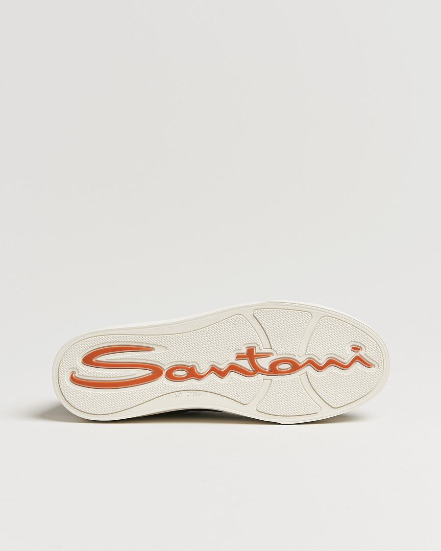 Men | Santoni Double Buckle Sneakers Navy Grain | Santoni | Double Buckle Sneakers Navy Grain
