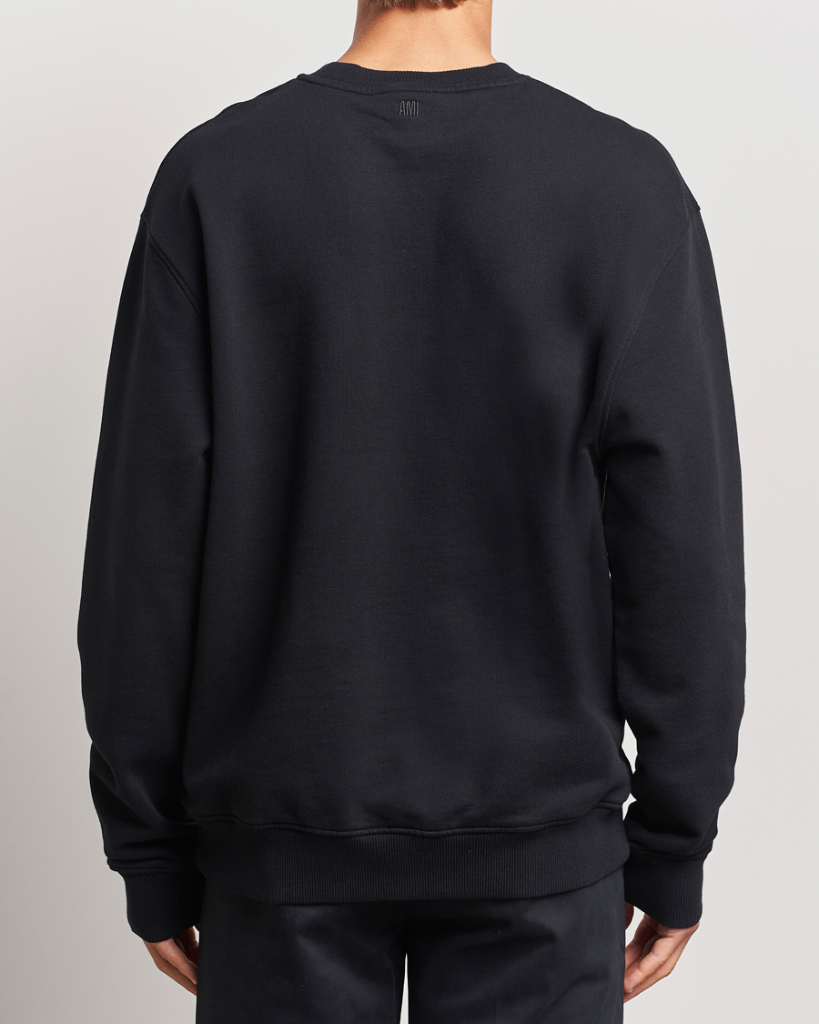Men | Sweaters & Knitwear | AMI | Heart Logo Sweatshirt Black