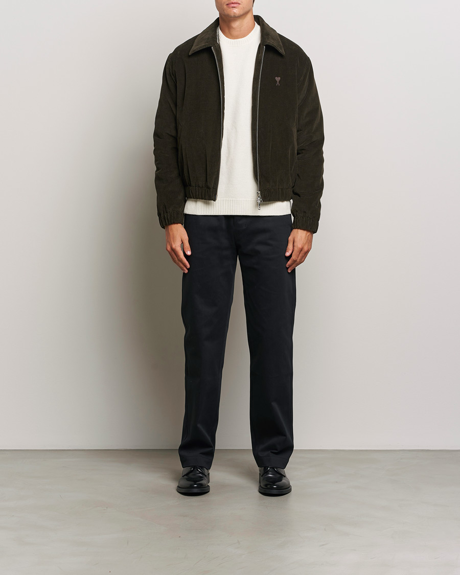 Men | Coats & Jackets | AMI | Light Padded Corduroy Jacket Dark Coffee