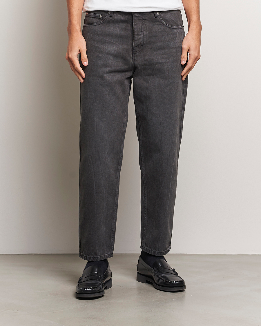 Men | Jeans | AMI | Tapered Fit Jeans Washed Black