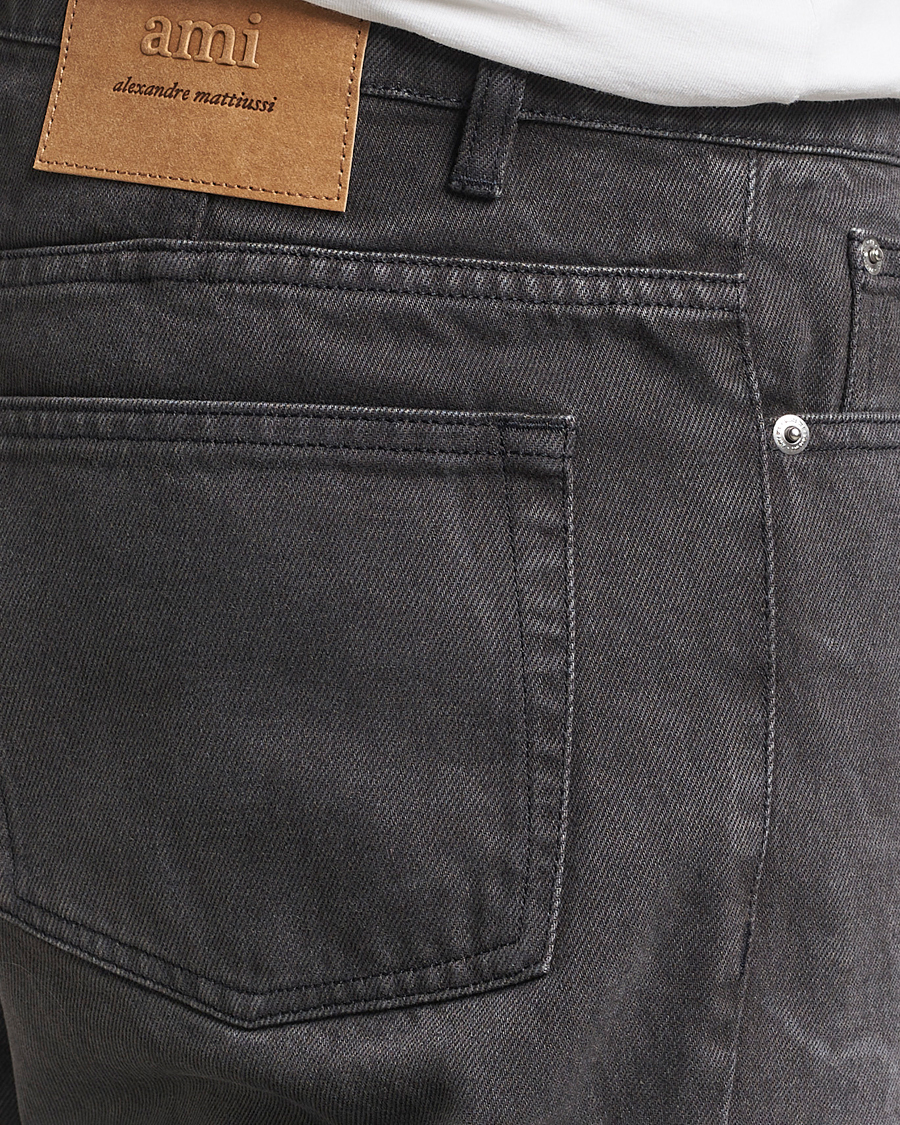 Men | Jeans | AMI | Tapered Fit Jeans Washed Black