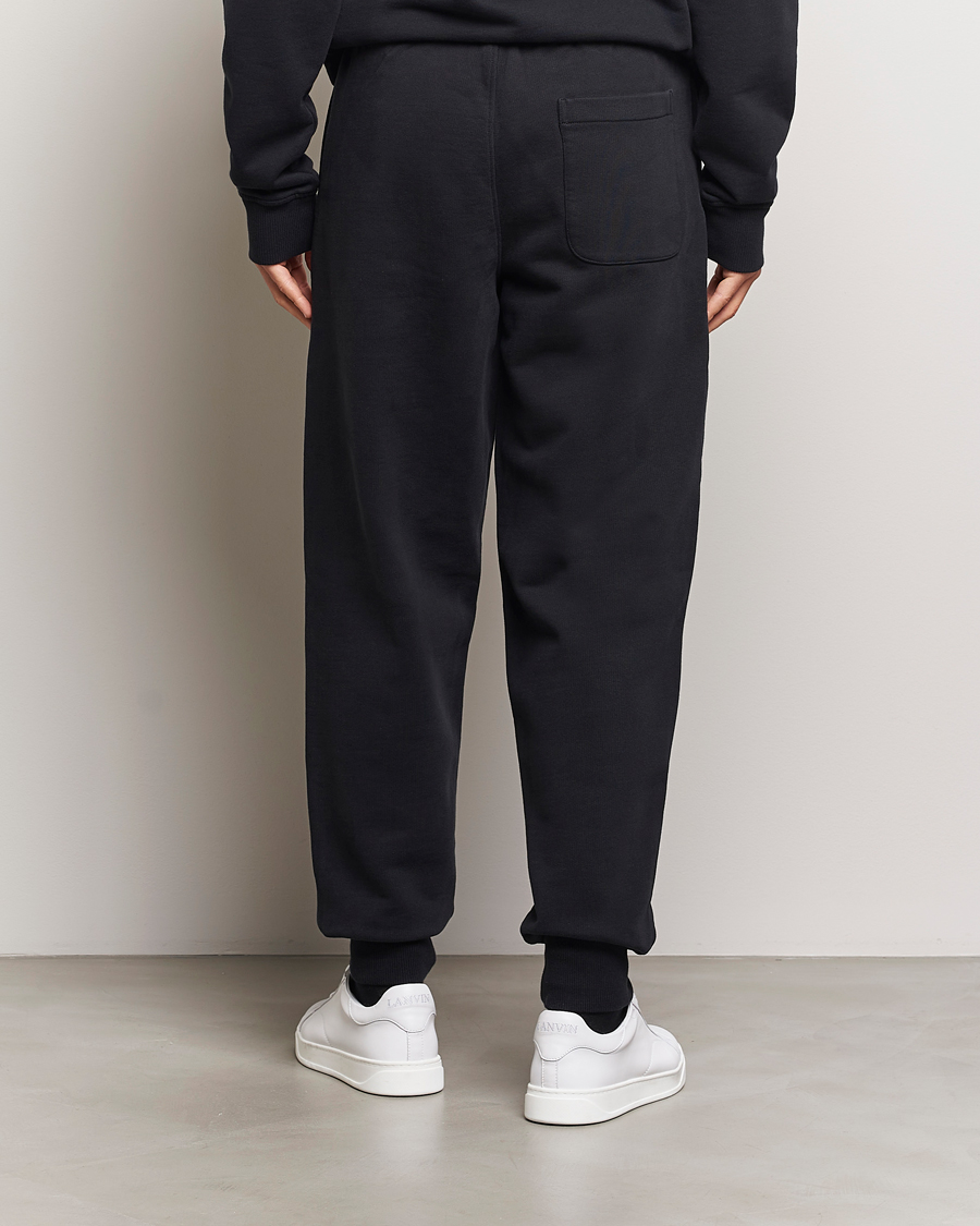 Men | Trousers | AMI | Tonal Heart Logo Sweatpants Black