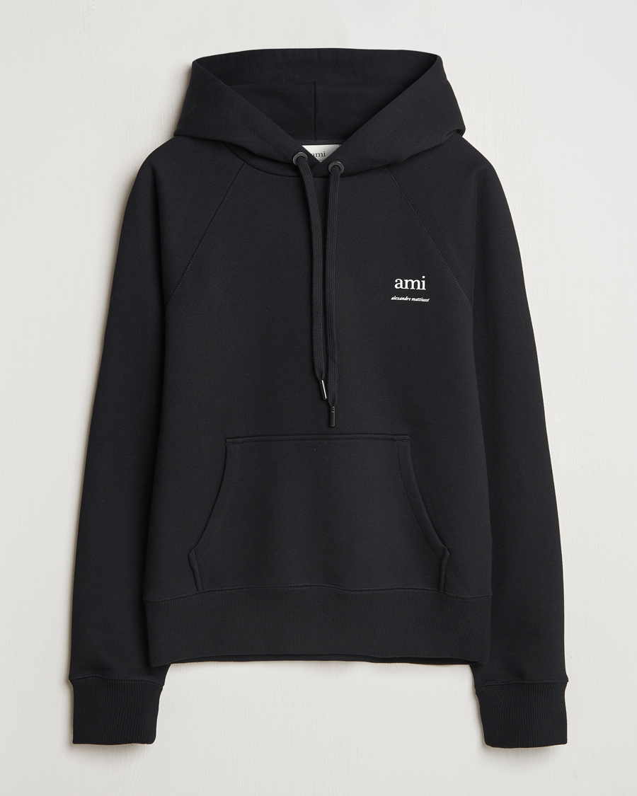 Men | Sweaters & Knitwear | AMI | Logo Hoodie Black