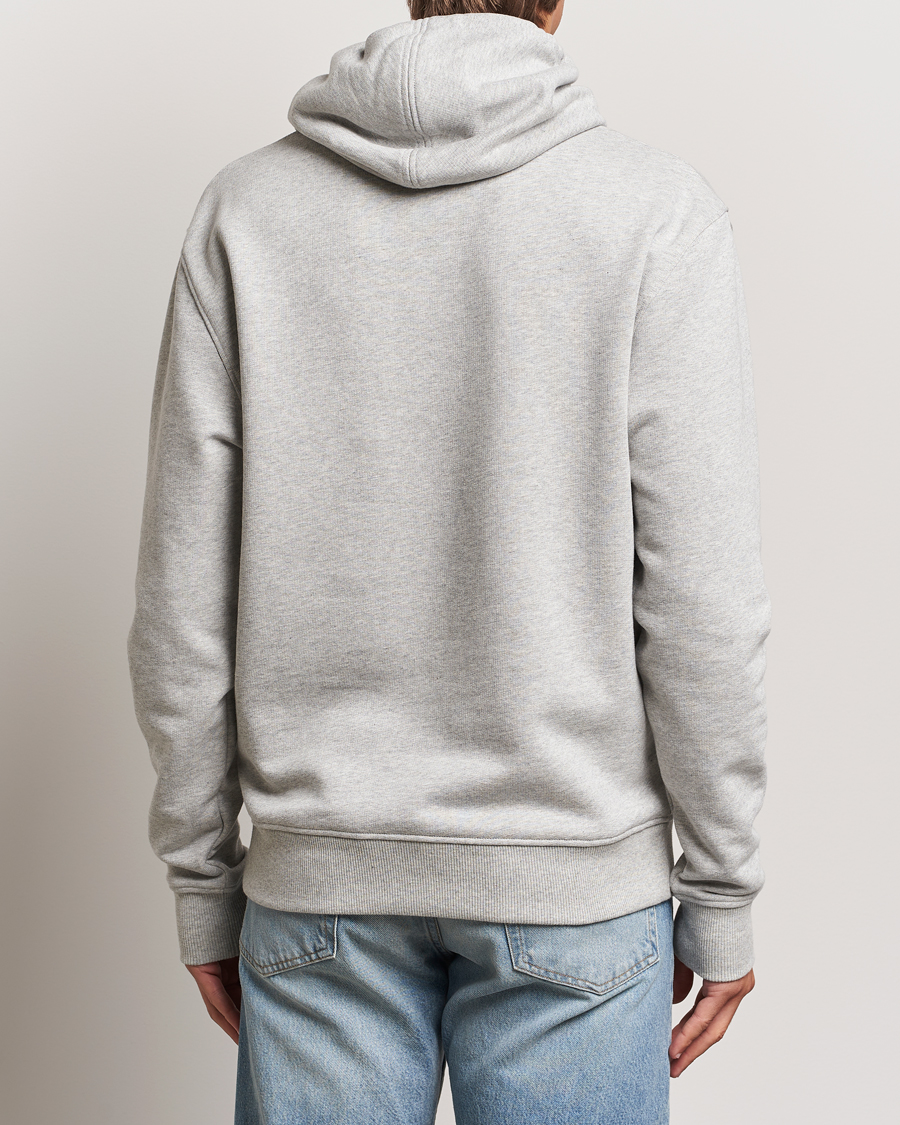 Men | Sweaters & Knitwear | AMI | Paris Logo Hoodie Heather Ash Grey