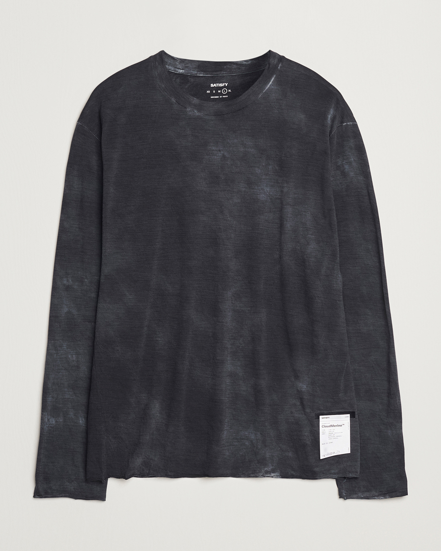 Men | T-Shirts | Satisfy | CloudMerino Long Sleeve T-Shirt Sun Bleached Black