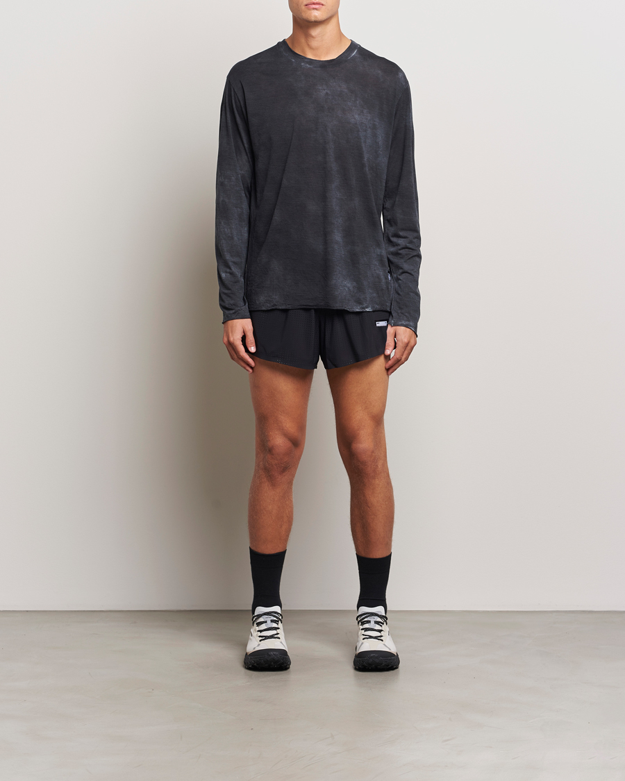 Men | T-Shirts | Satisfy | CloudMerino Long Sleeve T-Shirt Sun Bleached Black