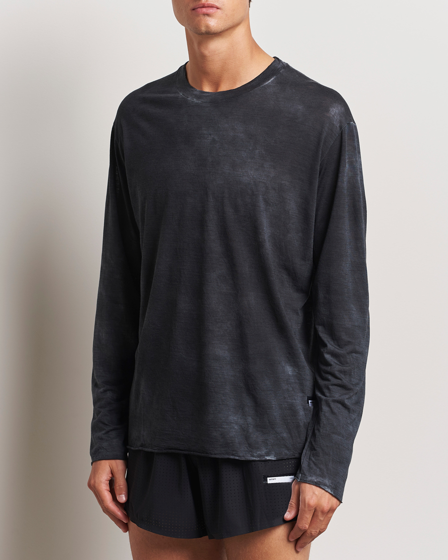 Men | T-Shirts | Satisfy | CloudMerino Long Sleeve T-Shirt Sun Bleached Black
