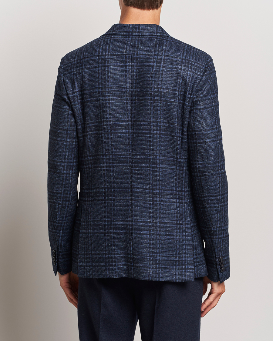 Men | Blazers | Zegna | Unconstructed Wool/Silk Blazer Navy Check