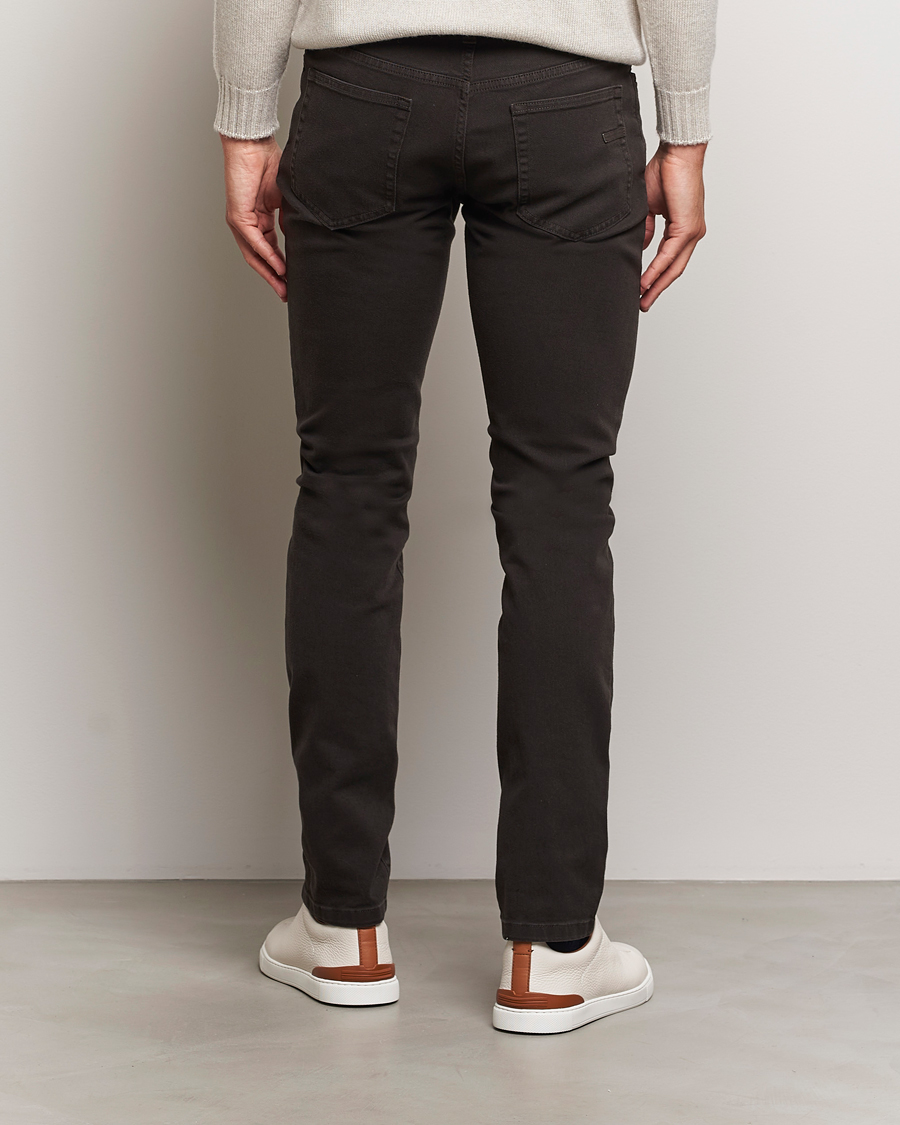 Men | Trousers | Zegna | 5-Pocket Comfort Denim Pants Dark Brown
