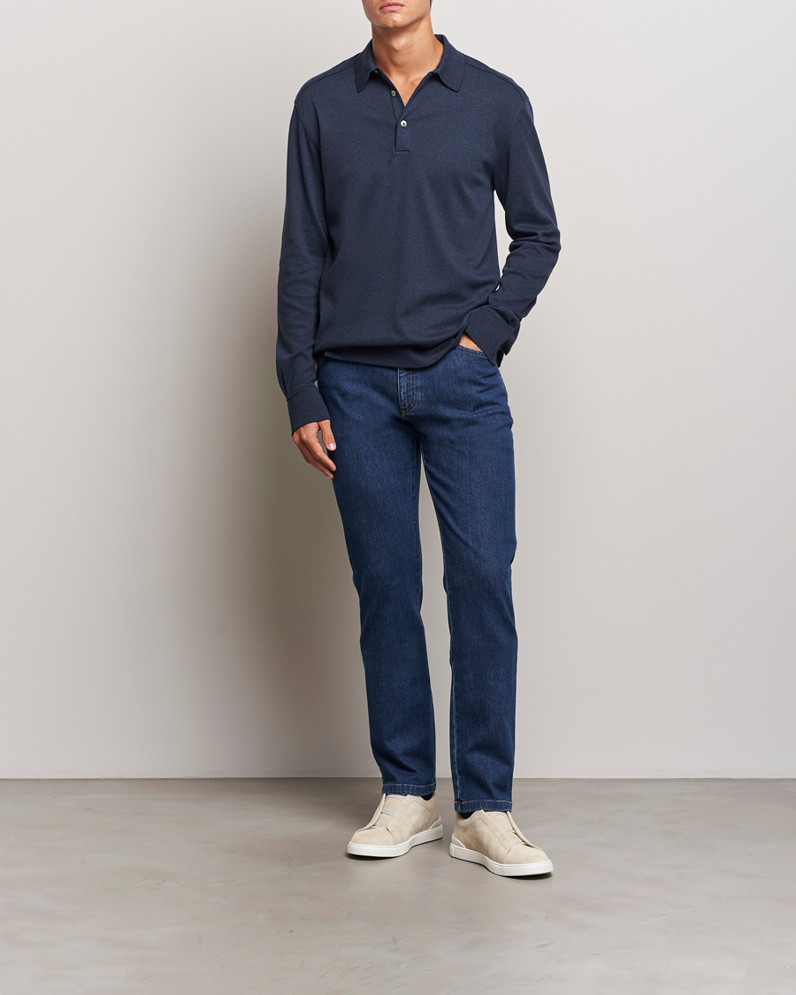 Men | Jeans | Zegna | 5-Pocket Denim Jeans Stone Washed
