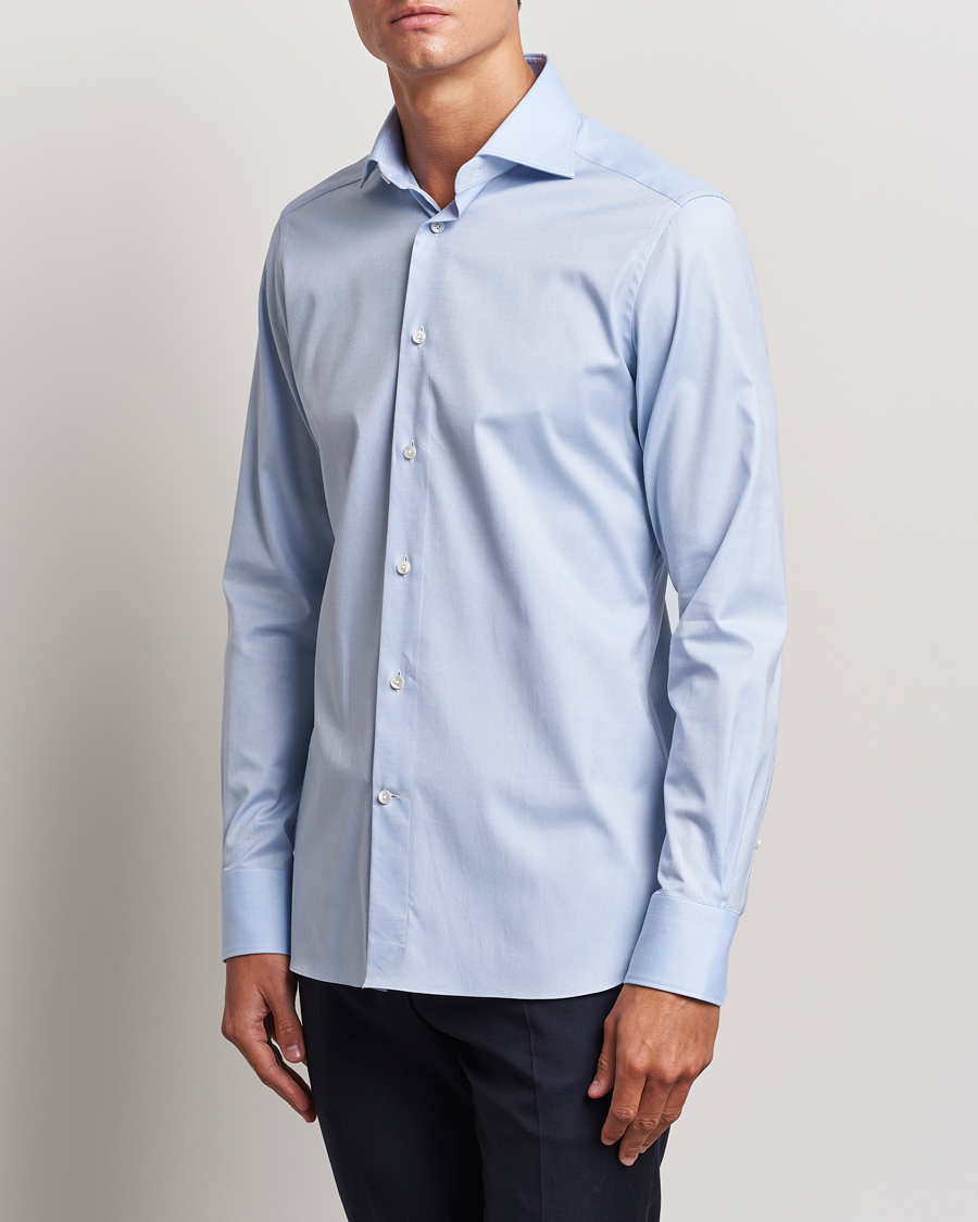 Men | Shirts | Zegna | Slim Fit Oxford Dress Shirt Light Blue