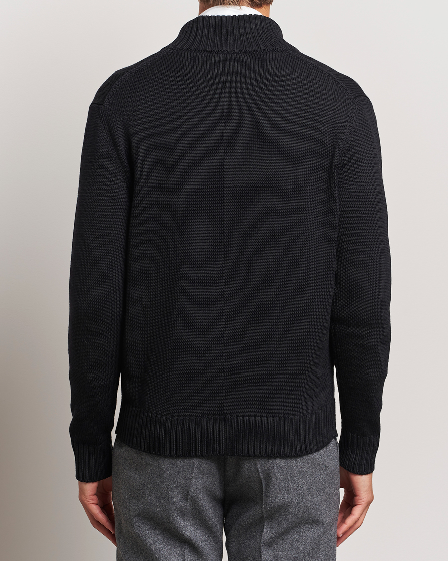 Men | Sweaters & Knitwear | Zanone | Virgin Merino Wool Chioto Cardigan Black