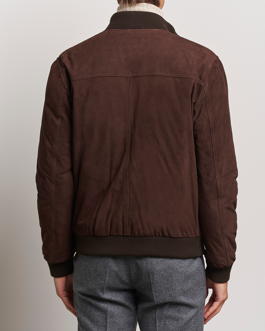 Men | Coats & Jackets | Valstar | Goose Down Valstarino Dark Brown Suede