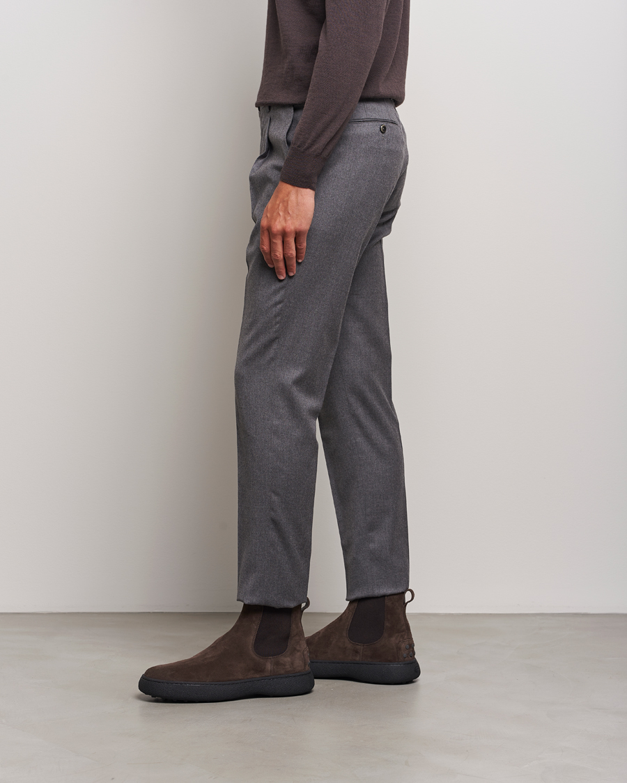 Men | Tod's Gommino Chelsea Boots Dark Brown Suede | Tod's | Gommino Chelsea Boots Dark Brown Suede