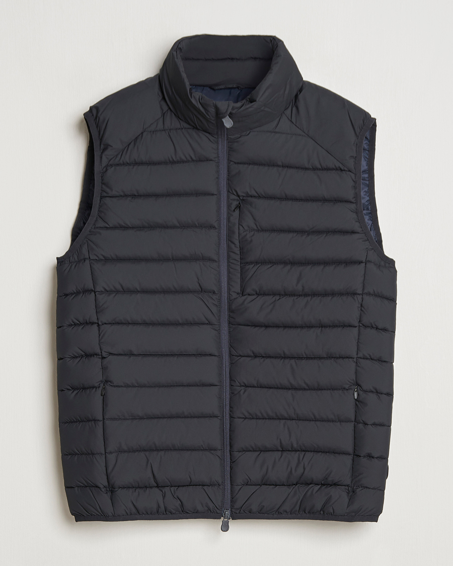 Men | Coats & Jackets | Save The Duck | Rhus Matt Lightweight Vest Blue Black