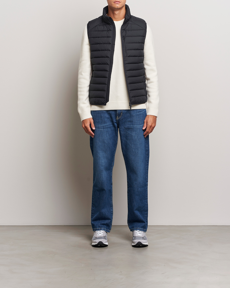 Men | Coats & Jackets | Save The Duck | Rhus Matt Lightweight Vest Blue Black
