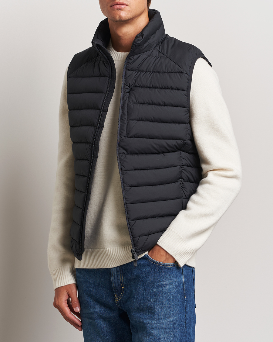 Men | Coats & Jackets | Save The Duck | Rhus Matt Lightweight Vest Blue Black