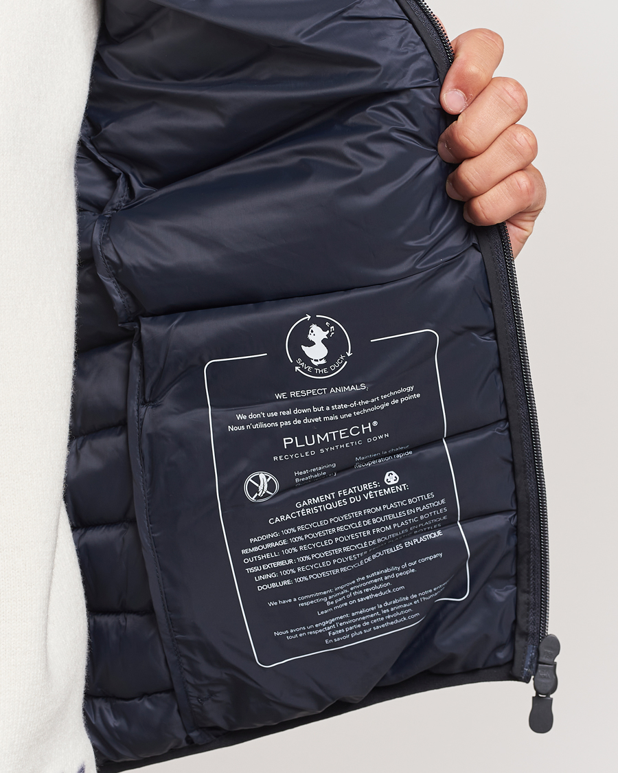Men | Coats & Jackets | Save The Duck | Rhus Matt Lightweight Vest Blue Black