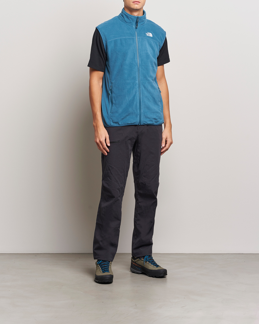 Men | The North Face 100 Glacier Fleece Vest Midnight Petrol | The North Face | 100 Glacier Fleece Vest Midnight Petrol