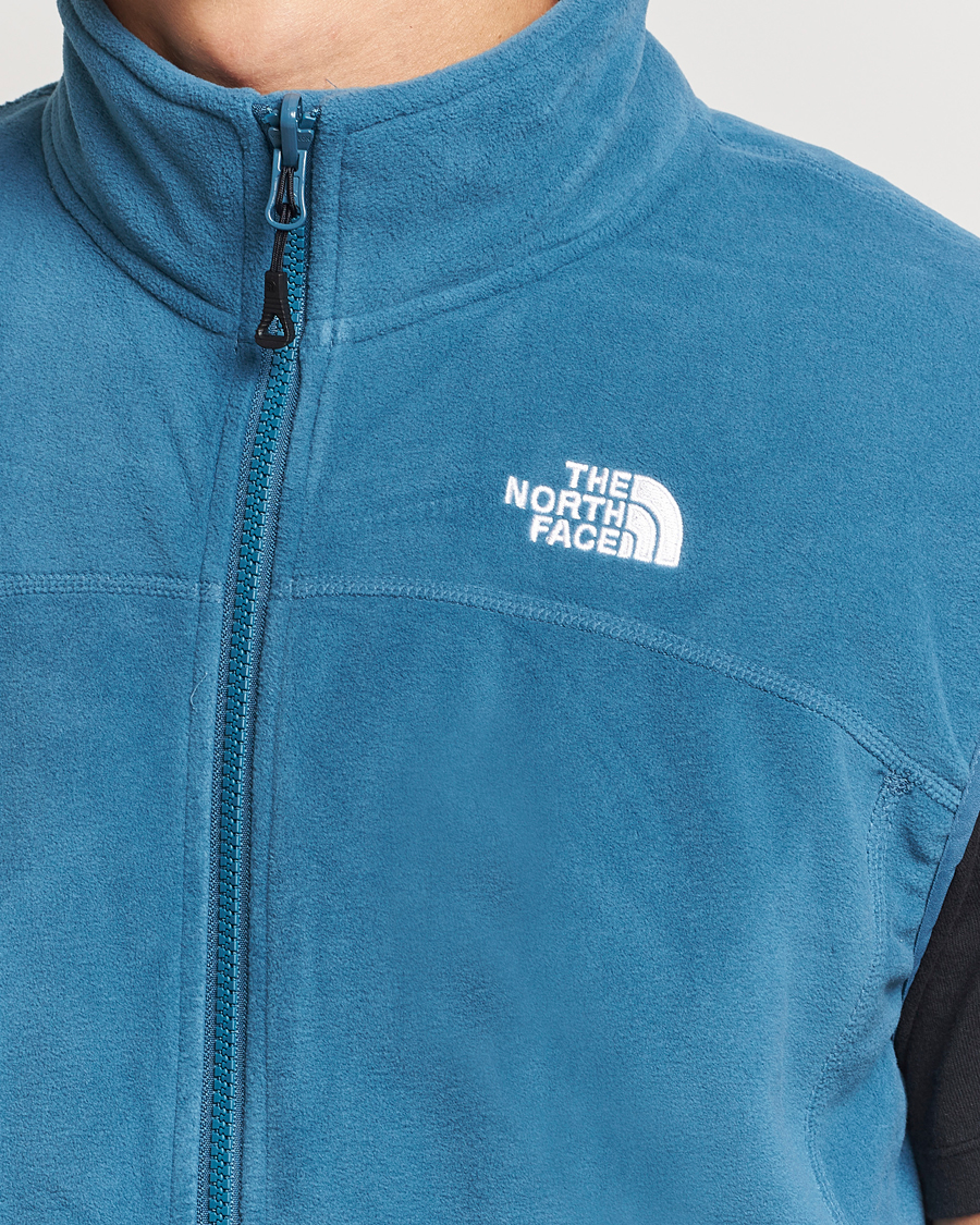 Men | The North Face 100 Glacier Fleece Vest Midnight Petrol | The North Face | 100 Glacier Fleece Vest Midnight Petrol