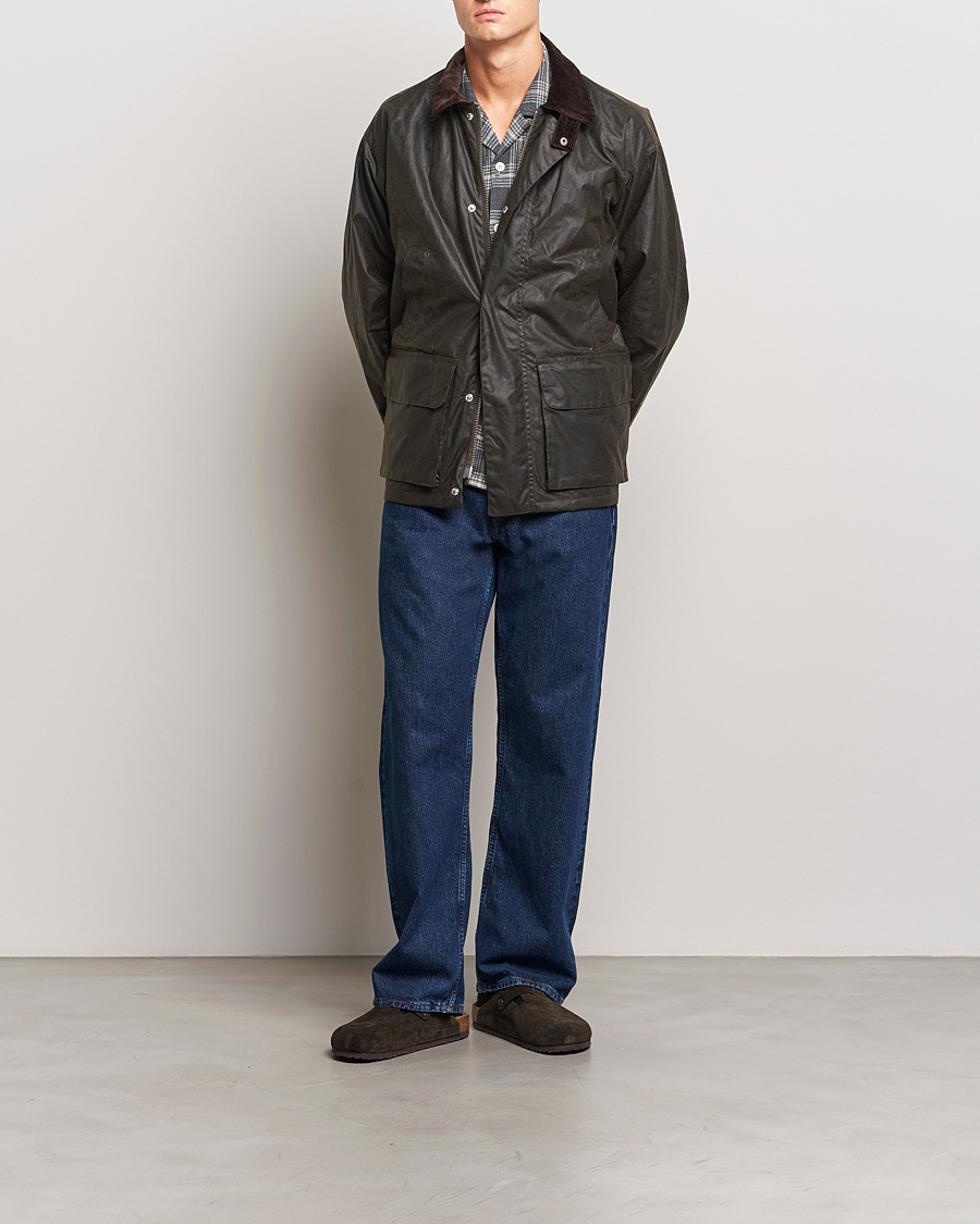 Men | Coats & Jackets | Sunflower | Waxed Leisure Jacket Olive