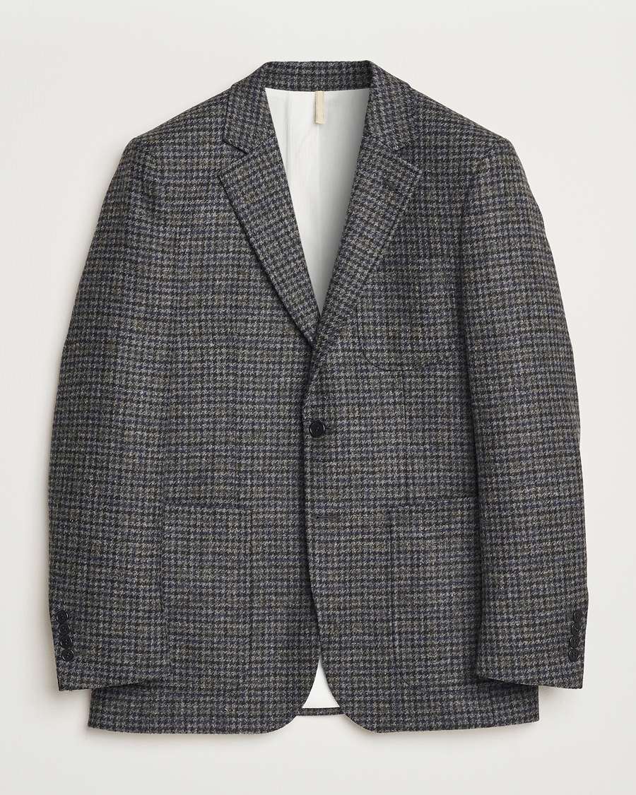 Men | Blazers | Sunflower | Tweed Blazer Grey Check
