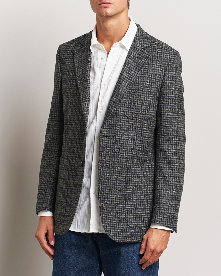Men | Blazers | Sunflower | Tweed Blazer Grey Check
