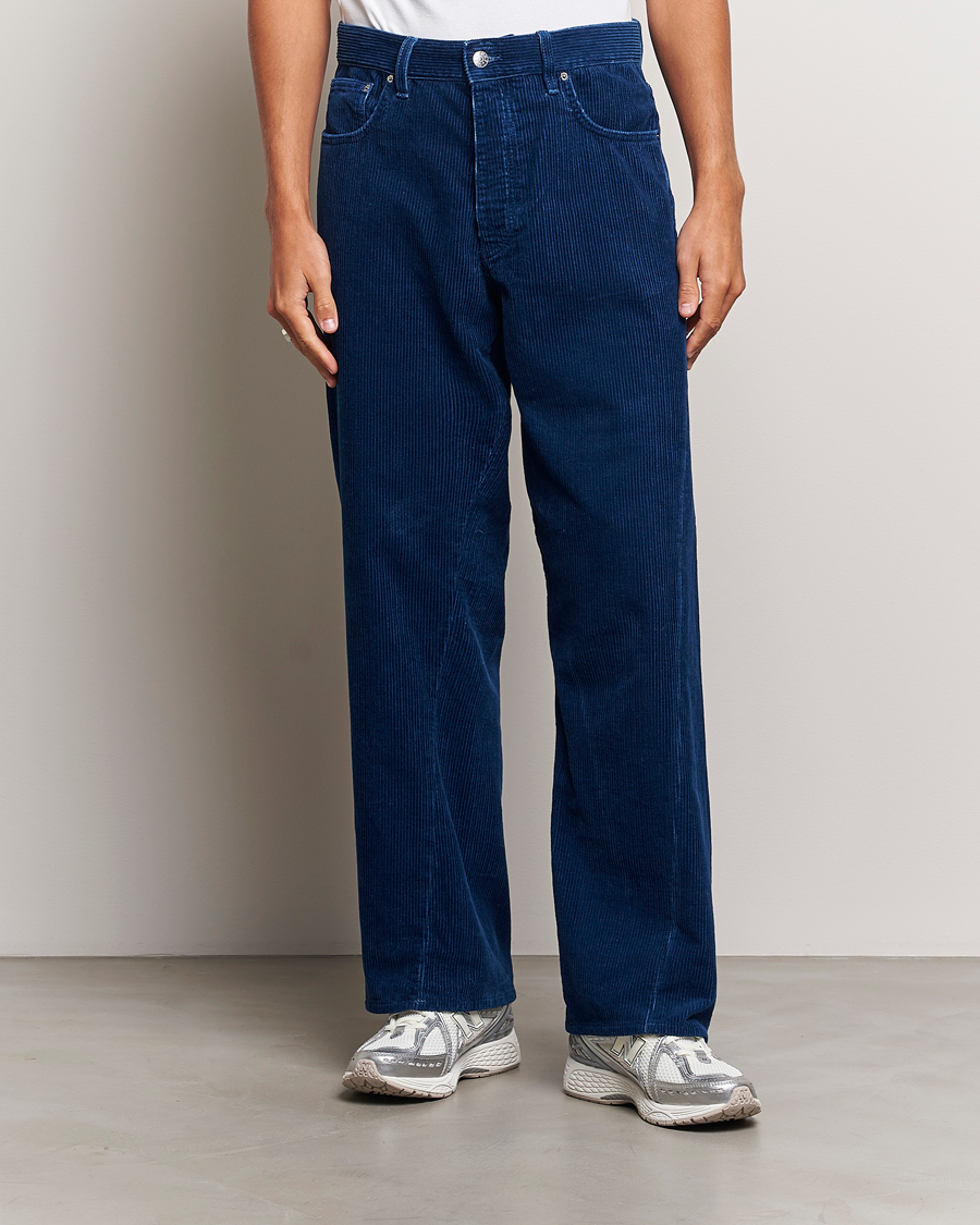 Men | Trousers | Sunflower | Wide Twist Corduroy Pants Indigo