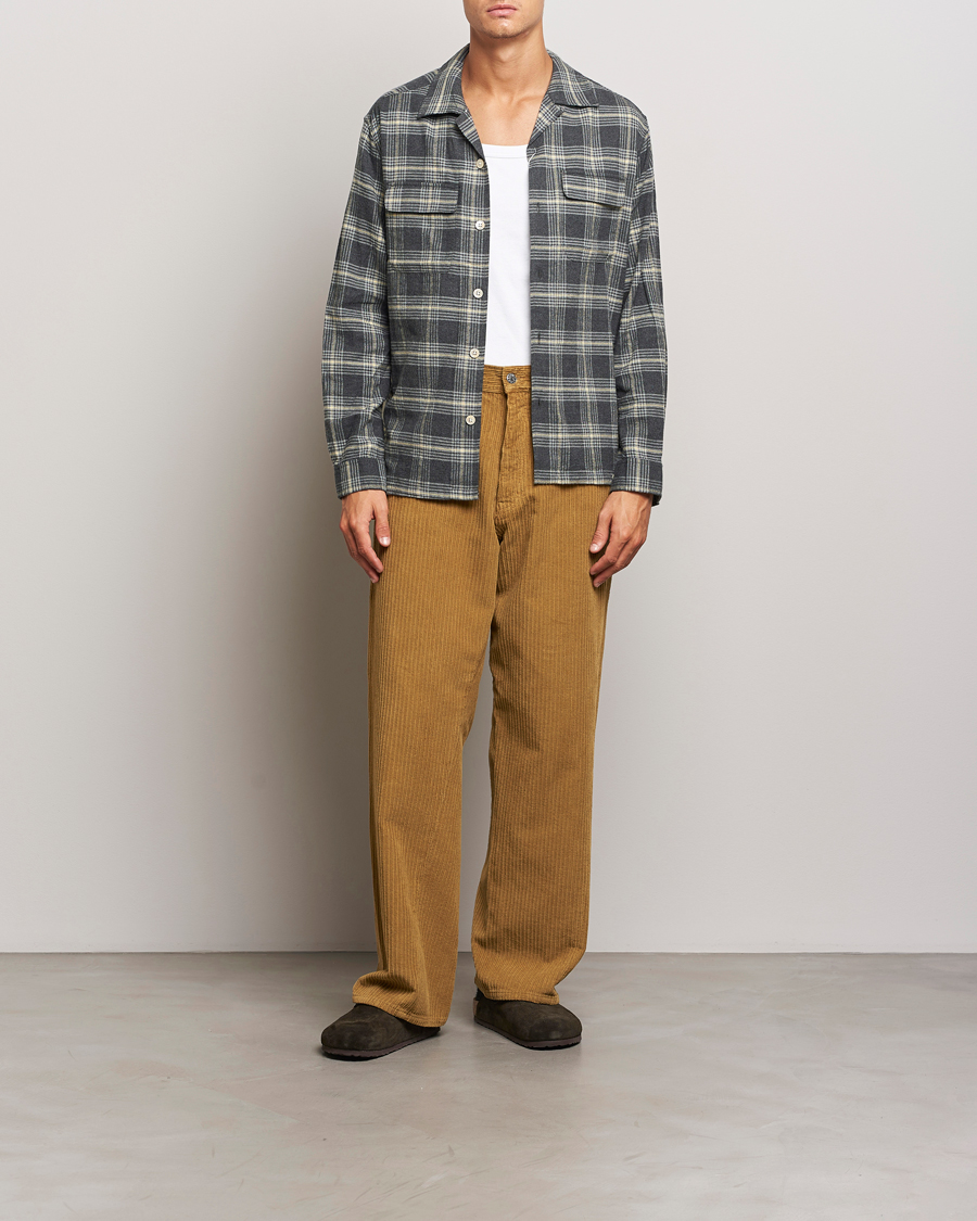 Men | Trousers | Sunflower | Wide Twist Corduroy Pants Ochre