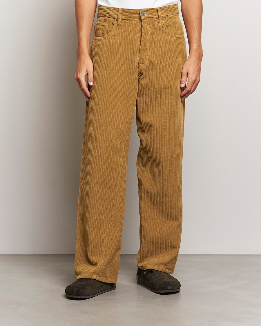 Men | Trousers | Sunflower | Wide Twist Corduroy Pants Ochre