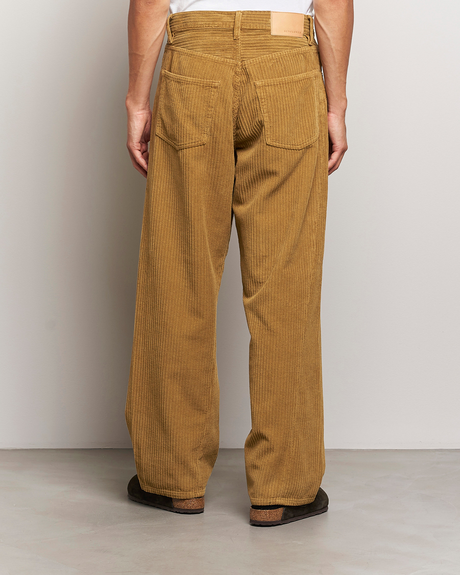 Men | Trousers | Sunflower | Wide Twist Corduroy Pants Ochre