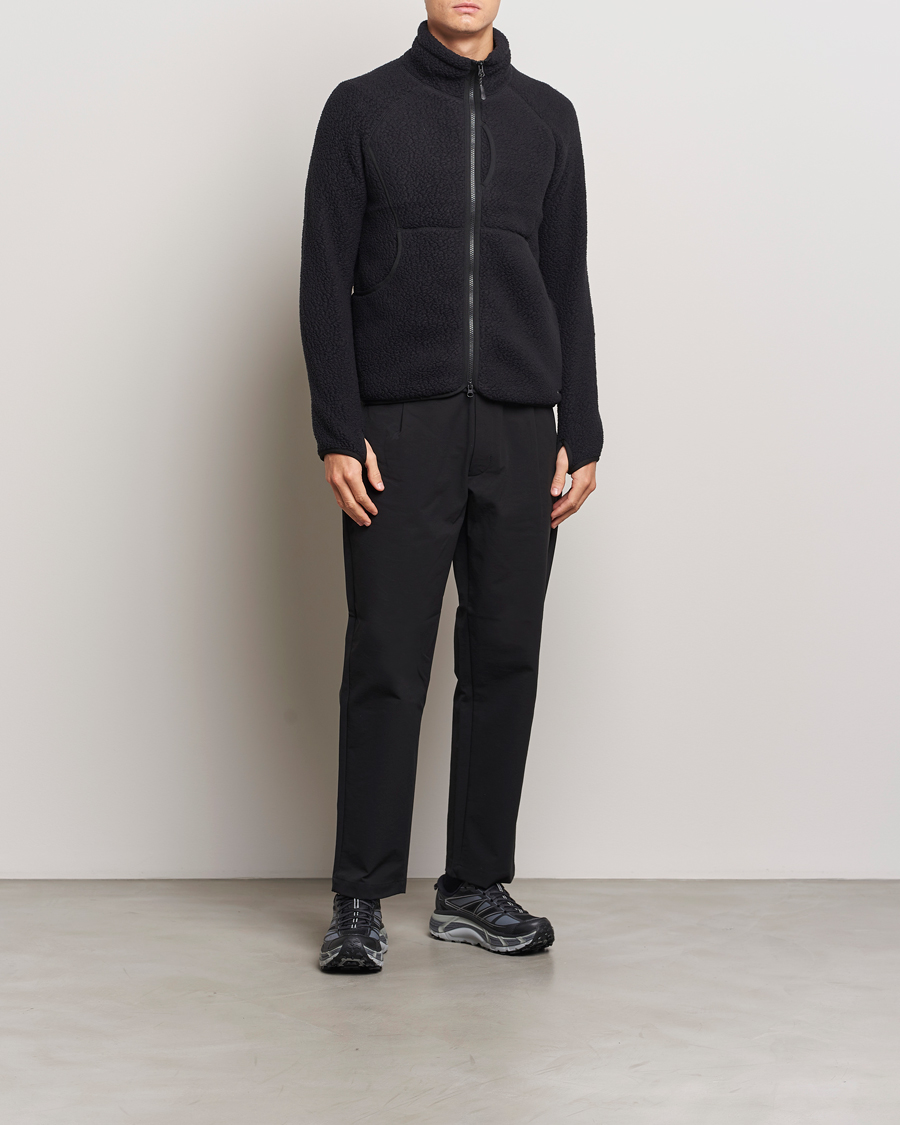 Men | Sweaters & Knitwear | Snow Peak | Thermal Boa Fleece Jacket Black