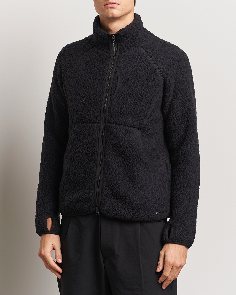 Men | Sweaters & Knitwear | Snow Peak | Thermal Boa Fleece Jacket Black