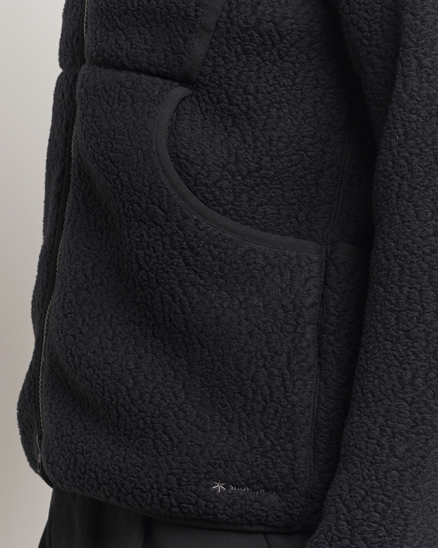 Men | Sweaters & Knitwear | Snow Peak | Thermal Boa Fleece Jacket Black
