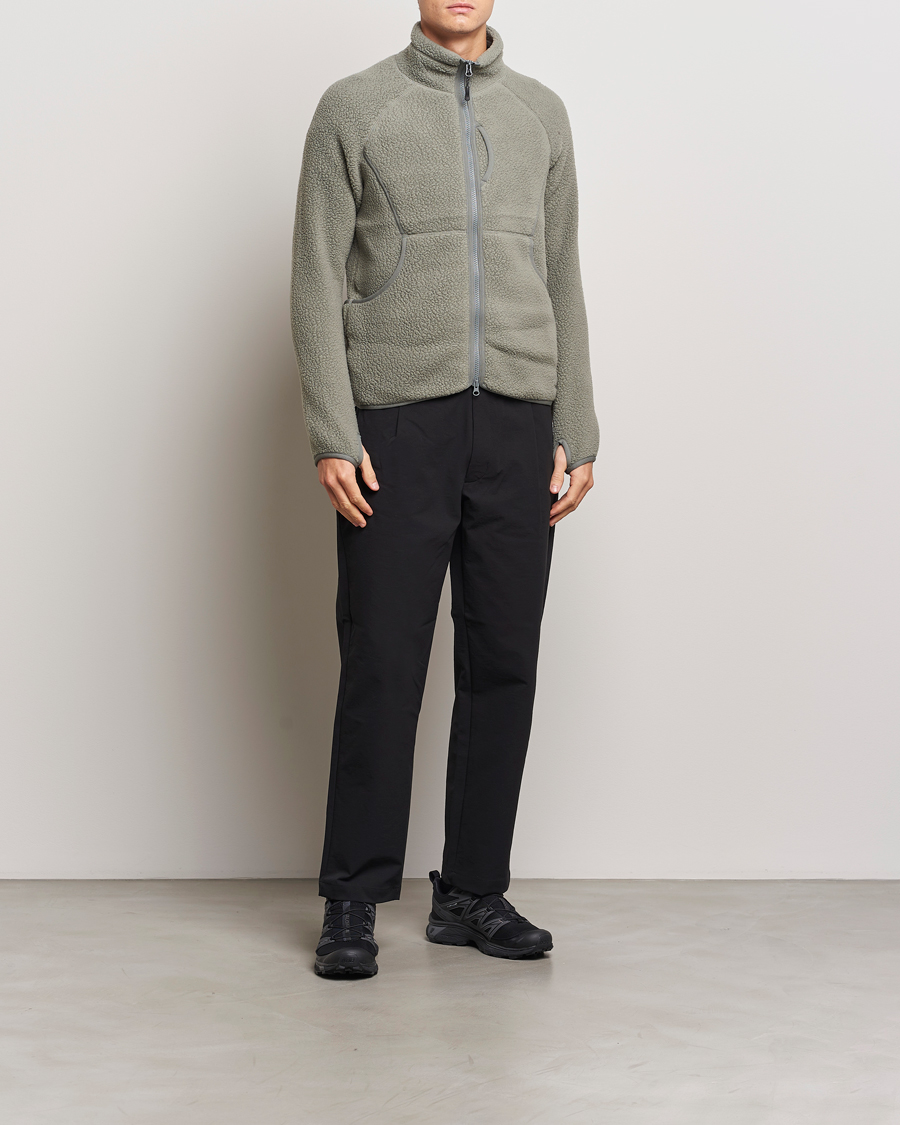 Men | Sweaters & Knitwear | Snow Peak | Thermal Boa Fleece Jacket Grey