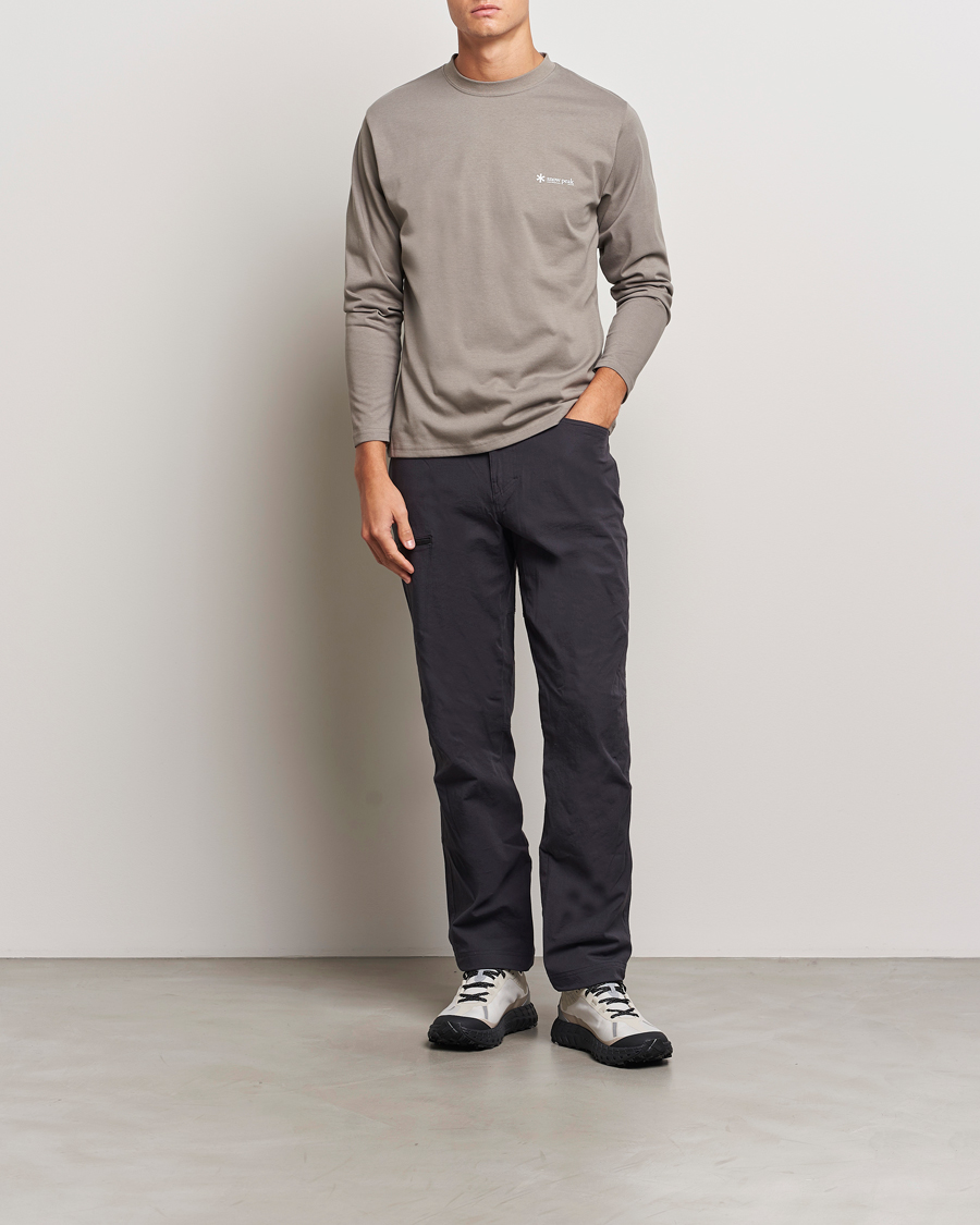 Men | T-Shirts | Snow Peak | Onepoint Long Sleeve T-Shirt Greige