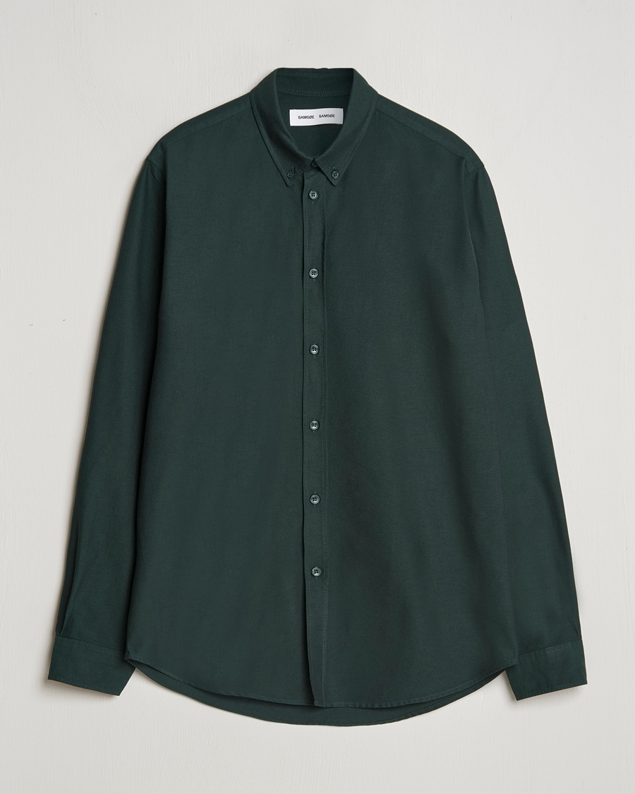Men | Shirts | Samsøe Samsøe | Saliam Oxford Shirt Darkest Spruce