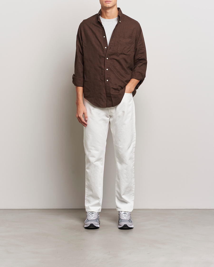 Men | Trousers | orSlow | Straight Fit 105 Selvedge Jeans White