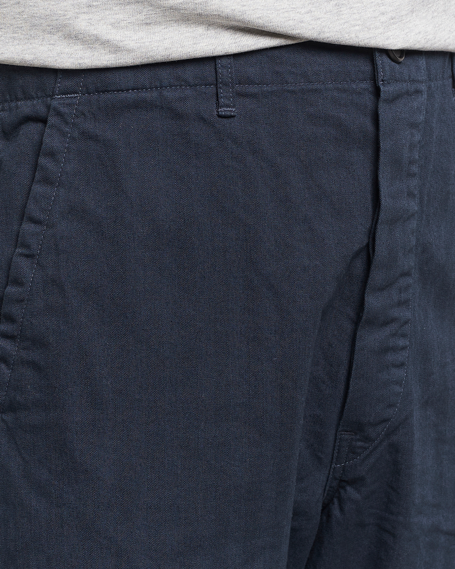 Men | Trousers | orSlow | French Work Pants Navy
