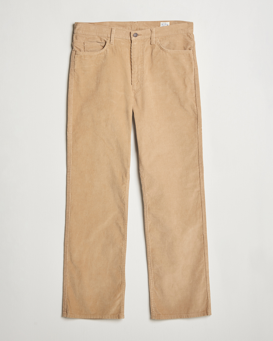 Men | Trousers | orSlow | Shoe Cut Corduroy Pants Beige