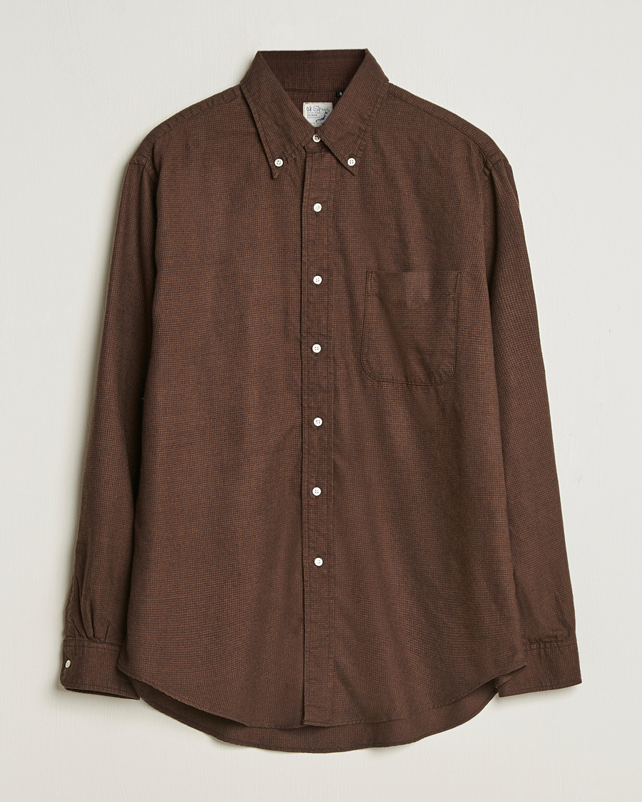 Men | Shirts | orSlow | Button Down Shirt Burgundy