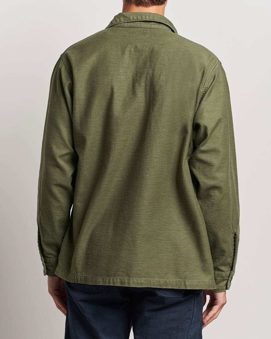 Men | Shirts | orSlow | 4 Pockets US Army Shirt Dark Olive