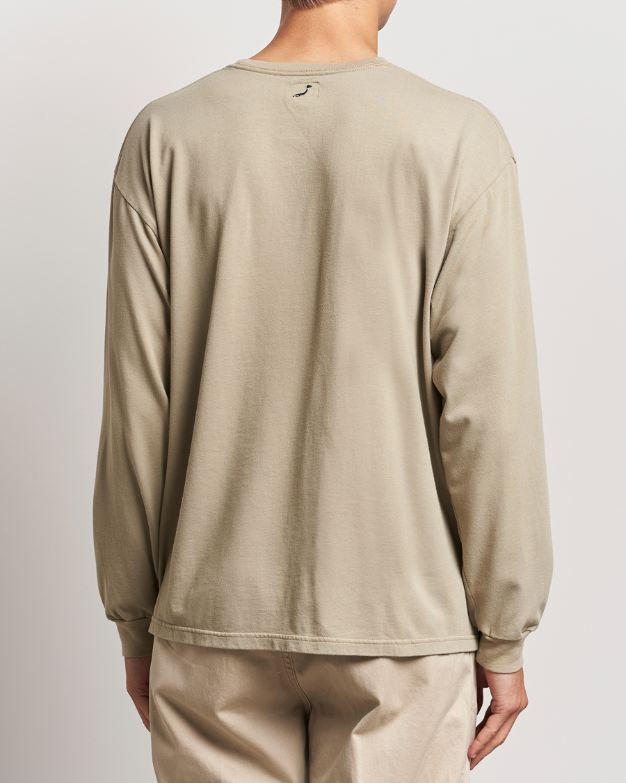 Men | T-Shirts | orSlow | Relax Fit Long Sleeve T-Shirt Olive Drab