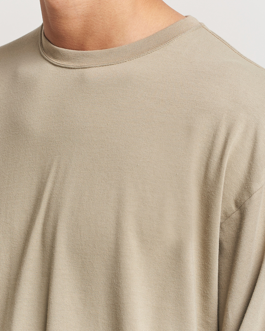 Men | T-Shirts | orSlow | Relax Fit Long Sleeve T-Shirt Olive Drab