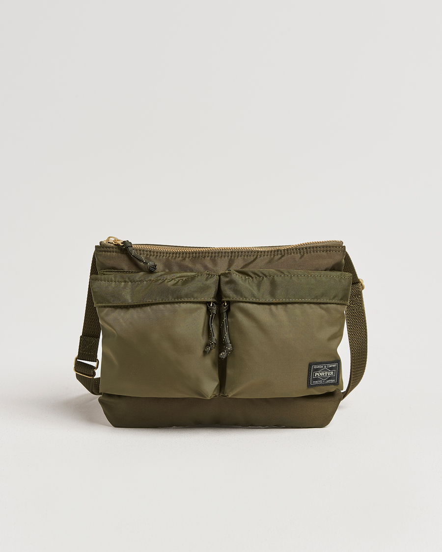 Men | Bags | Porter-Yoshida & Co. | Force Small Shoulder Bag Olive Drab