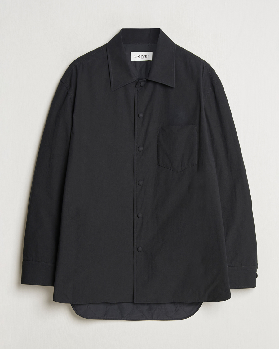 Men | Shirts | Lanvin | Padded Overshirt Black